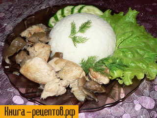 Мясо с грибами - пошаговый фоторецепт
