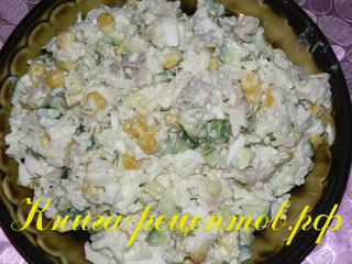 Салат из морской рыбы